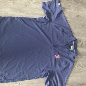 New Era Blue Polo with Boston Red Sox Logo